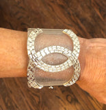 Chanel Resin Strass Cuff