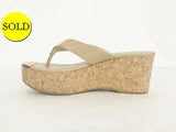 Jimmy Choo Patent Leather Cork Mule Size 39 It (9 Us)