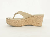Jimmy Choo Patent Leather Cork Mule Size 39 It (9 Us)