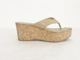 Jimmy Choo Patent Leather Cork Mule Size 39 It (9 Us)