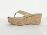 Jimmy Choo Patent Leather Cork Mule Size 39 It (9 Us)