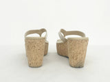 Jimmy Choo Patent Leather Cork Mule Size 39 It (9 Us)