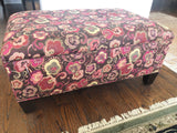 Patterned Storage Ottoman