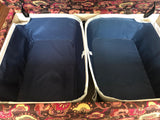 Patterned Storage Ottoman