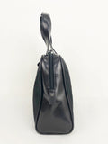 Leather Trim Tessuto Handle Bag