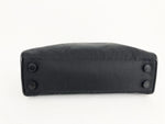 Leather Trim Tessuto Handle Bag