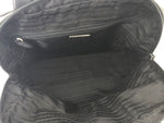 Leather Trim Tessuto Handle Bag