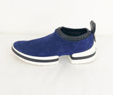 Stuart Weitzman Blue Suede Slip-On Sneaker