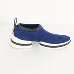 Stuart Weitzman Blue Suede Slip-On Sneaker