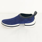 Stuart Weitzman Blue Suede Slip-On Sneaker