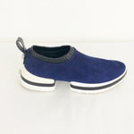 Stuart Weitzman Blue Suede Slip-On Sneaker