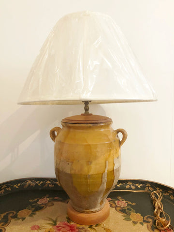 Italian Oil Jar Lamp