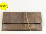 Carlos Falchi Snakeskin Shoulder / Clutch Bag