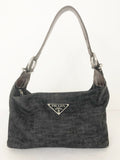 Prada Denim & Leather Hobo
