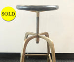 Brass Adjustable Stool Set Of 2