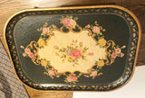 1950's Hand Painted Floral Tray Table