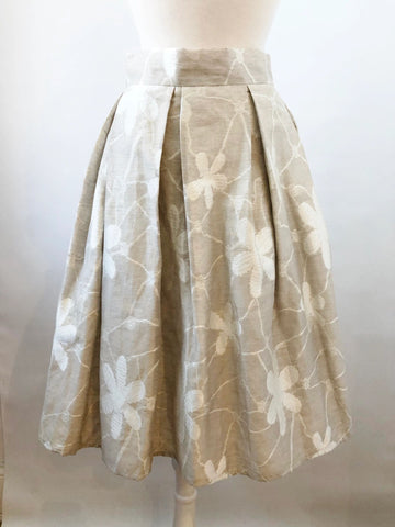 NEW Anne Fontaine Floral Skirt Size 44 Fr (12 Us)