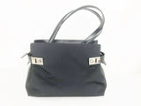 Leather Trim Handle Bag
