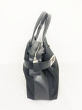 Leather Trim Handle Bag