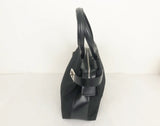 Leather Trim Handle Bag