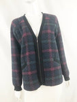 Nicole Miller Artelier Plaid Jacket Size S