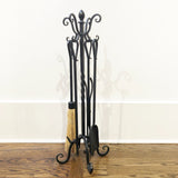 5 Piece Iron Fireplace Tool Set