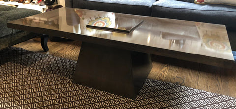 Cantilever Mid Century Modern Maple Coffee Table