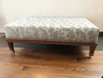 Kravet Ottoman With Robert Allen Fabric