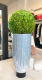 14 Inch Grey Gazed Vase