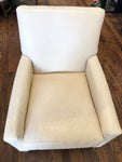 Crate & Barrel Grey Leather Armchair