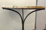 Antique French Marble Iron Bistro Table