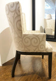 Set of 2 Custom Upholstered Dining Armchair