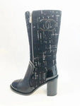 NEW Chanel Tweed Boots Size 41 It (11 Us)