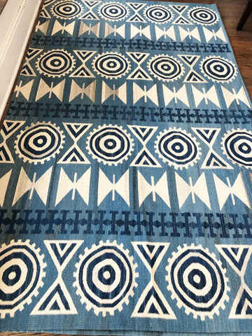 Ikat Knotted Wool Rug 9.8 X 8.4