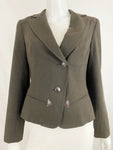 Trina Turk Blazer With Faux Fur Collar Size 4