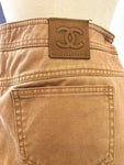 NEW Chanel Camel Jeans Size 42 It (S / 6 Us)