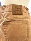 NEW Chanel Camel Jeans Size 42 It (S / 6 Us)