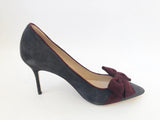 NEW Manolo Blahnik Grey Pump Size 37.5 It (7.5 Us)