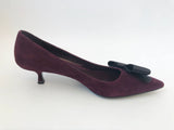 NEW Prada Suede Pump Size 37.5 It (7.5 Us)