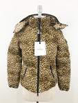 NEW Moncler Leopard Puffer Coat Size 0 (Xs)
