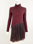 Fala Cashmere Blend Fringe Sweater Size Xs