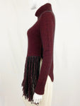 Fala Cashmere Blend Fringe Sweater Size Xs