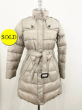 Burberry London Belted Puffer Coat Size S