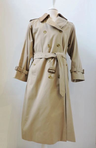 Men s Vintage Burberry Trench Coat With Liner Size 48 L
