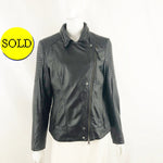 Marc Cain Leather Jacket Size M