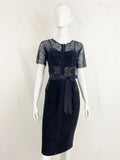 Blue Lace Dress Size 4 P