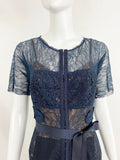 Blue Lace Dress Size 4 P