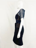 Blue Lace Dress Size 4 P