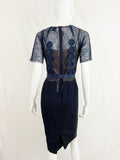 Blue Lace Dress Size 4 P