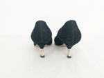 Prada Black Suede Pumps Size 38.5 It (8.5 Us)